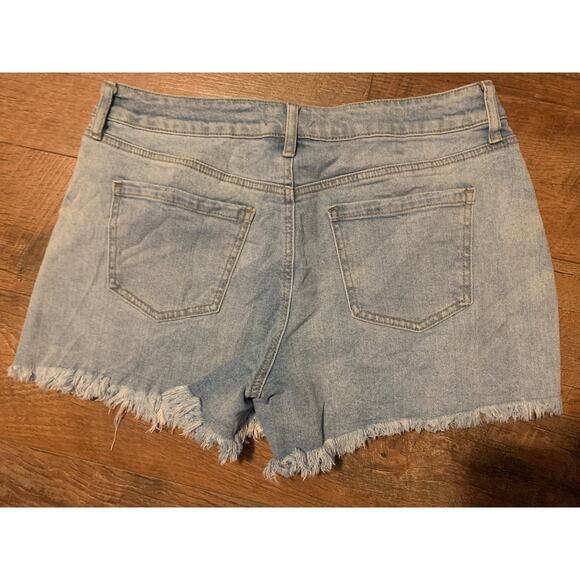 Project Indigo Distressed Denim Embellished Shorts 13 - Picture 2 of 3